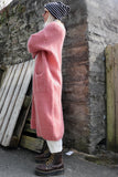 Long soft knit cardigan (Rose)