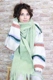 Soft tassel scarf (Light green)