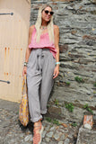 Linen trousers (Grey)
