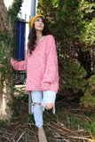 Pink speckle knit jumper