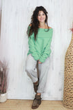 Bardot jumper (Mint)