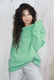 Bardot jumper (Mint)