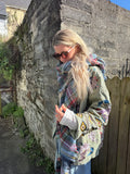 Multicoloured plaid scarf