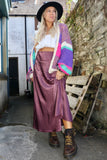 Silky maxi Skirt (Mauve)