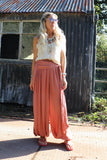 Terracotta balloon trousers