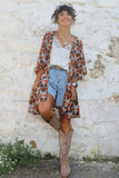 Cotton floral kimono