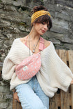Pink floral cross body bag