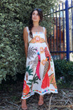 Tropical patterned dress