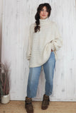 Oversized cream jumper