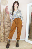 Mustard cord trousers