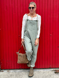Khaki overalls