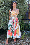 Tropical patterned dress