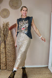 Gold  sequin skirt