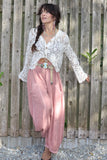 Floral crochet cardigan