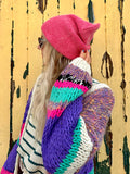 Abstract knit cardigan