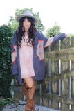 Geometric knit cardigan
