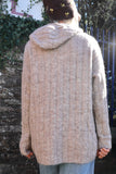 Taupe knit hoodie