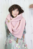 Fluffy knit scarf (Pink)