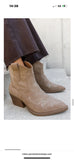 Western embroidered ankle boots