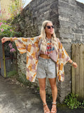 Rock n roll sleeveless tee (rose tan )