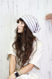 Stripe beanie (Grey)