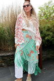 Blush pink zig zag cardigan