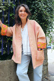 Reversible Floral cotton quilted jacket