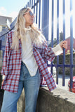 Plaid shirt (Blue and Red )