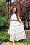 Crochet ruffle skirt