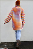 Colourful striped sequin cardigan