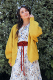 Ochre knit cardigan