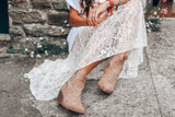 Western embroidered ankle boots