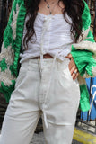 Balloon leg jeans (Ecru)