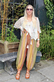 Aztec embroidered trousers