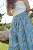 Blue ornate balloon trousers