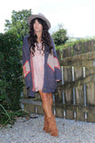 Geometric knit cardigan