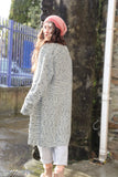 Light grey speckle knit cardigan