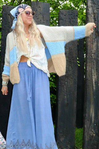 Colour block cardigan