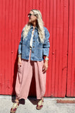 Embroidered denim jacket