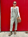 Khaki overalls