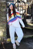 Colourful stripe jumper