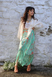 Fringe wrap skirt