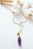 Amethyst pendant necklace