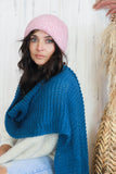 Light pink knit beanie