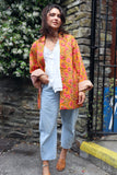 Reversible Floral cotton quilted jacket