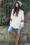Stripe sleeve jumper