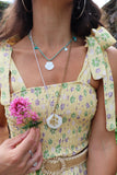 whale tail and shell beaded necklace