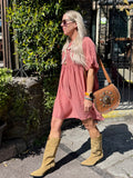 Rose tea dress
