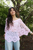 Blush crochet top
