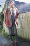 Rust plaid shirt